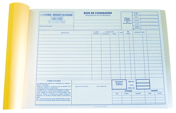 Personnalisez votre carnet de bons de commande - Maquette offerte